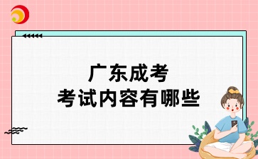 廣東成考考試內容有哪些